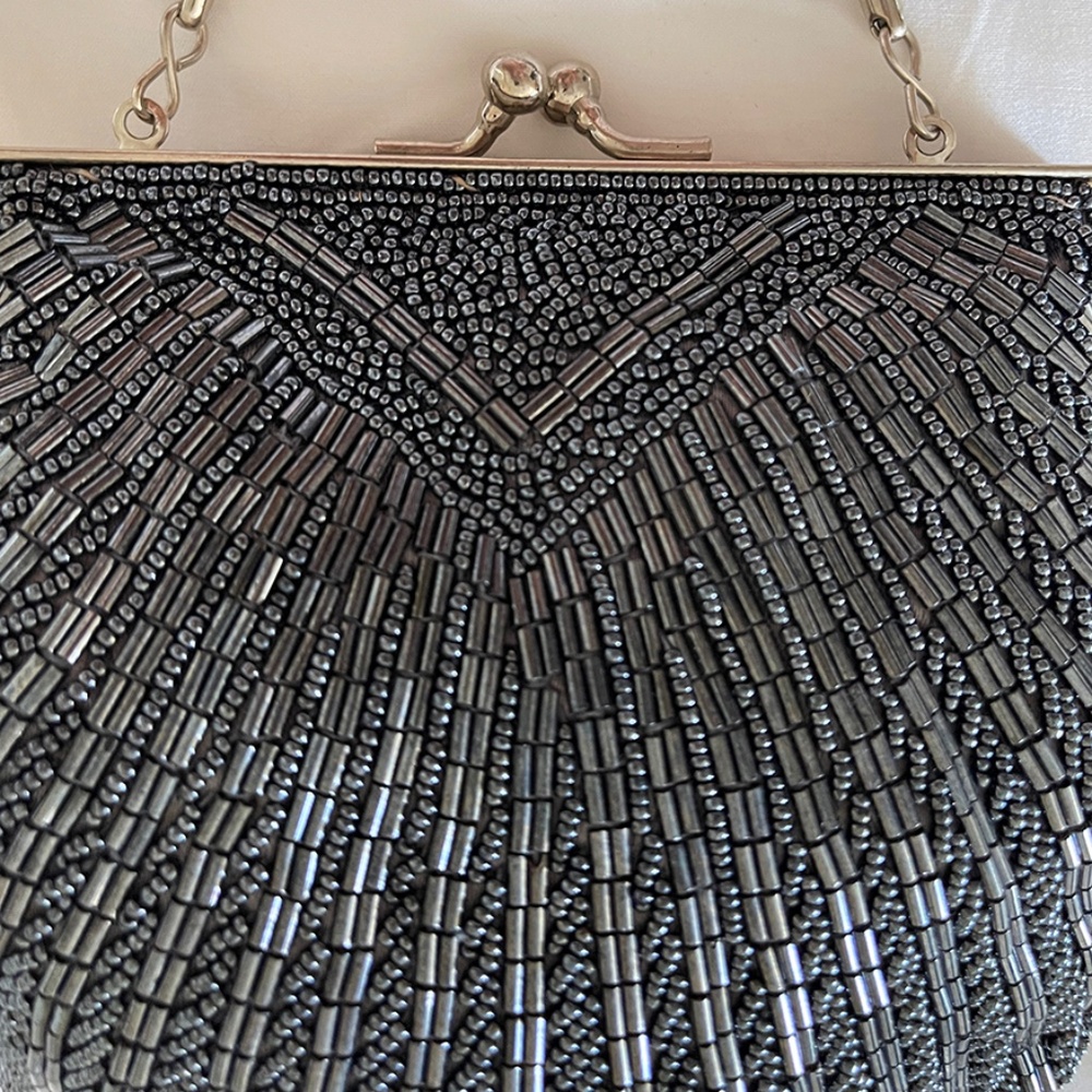 Carla Marchi Hand Beaded Seashell shape Clutch